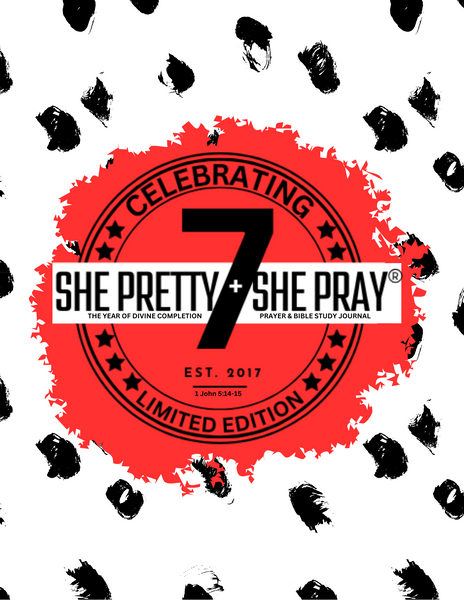 She Pretty+She Pray 7yr Anniversary Prayer & Bible Study Devotional Notebook