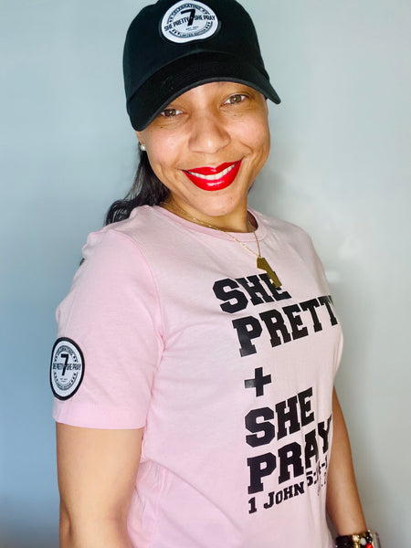 💗Pink She Pretty+She Pray 7yr Anniversary T-Shirt (Please allow 3 to 5 business days due to the intricate details of designing, printing, pressing, and sewing-However, items may ship sooner)